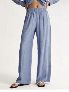 Abercrombie & Fitch Women's Gemma Crinkle Wide Leg Pull-on Pants